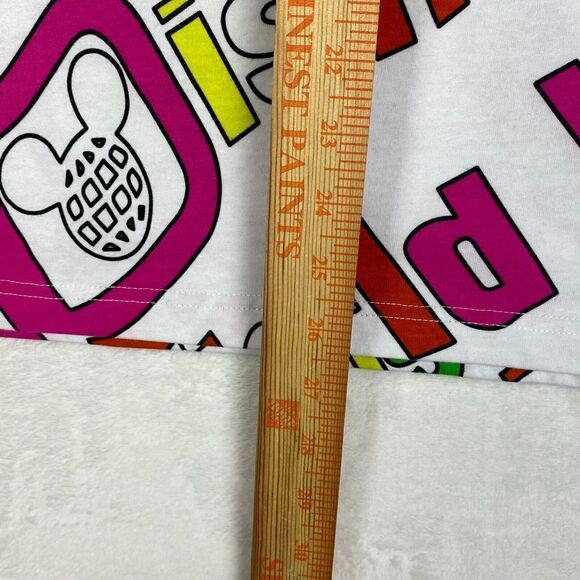 Disney Tank Top Adult Large White Multicolor Disney World Print Sleeveless Top - Picture 6 of 10